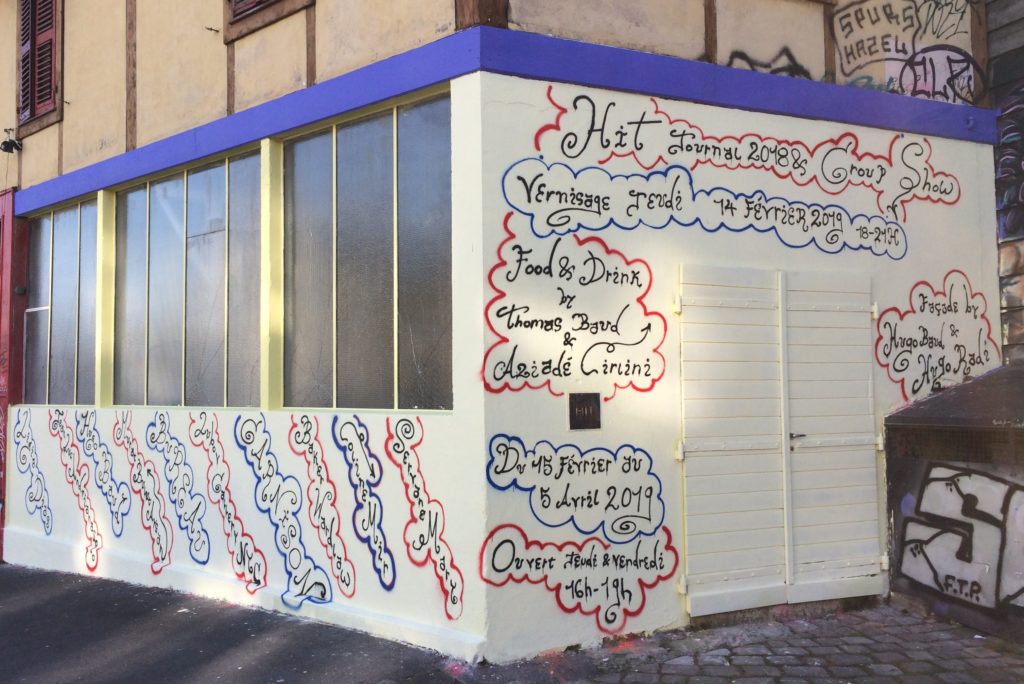 <p>Du 15 février au 5 avril 2019</p>
<p>Ouvert jeudi & Vendredi de 16h à 19h</p>
<p>JOURNAL Hit 2018 & Group Show</p>